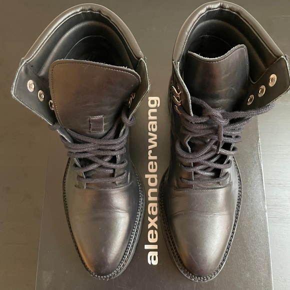 Alexander Wang Andy Hiking Boot in Black - Picture 5 of 9
